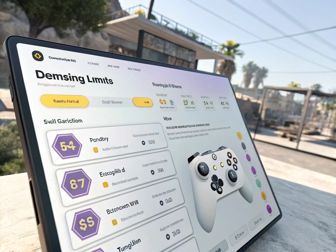 A person calmly setting financial limits on a gambling account using a smartphone, with a clear display of budgeting tools and responsible gaming settings.